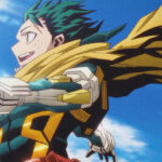 Deku wearing new armor from My Hero Academia